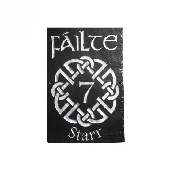 Failte (Welcome) Natural Slate Wall Plaque