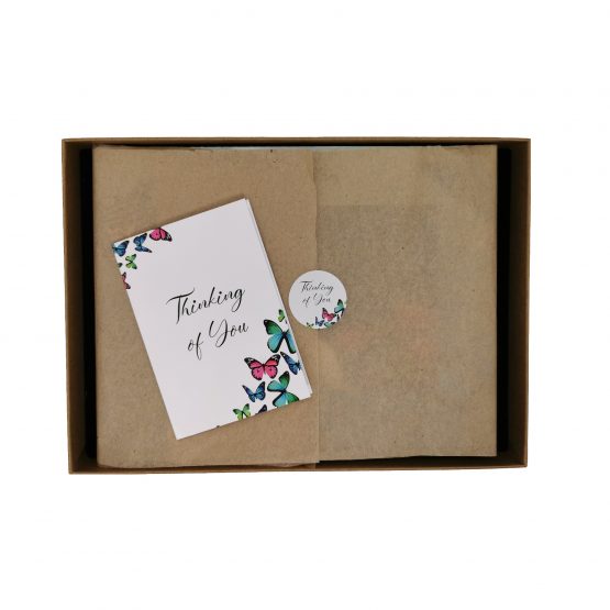 thinking of you photo slate gift in box with card